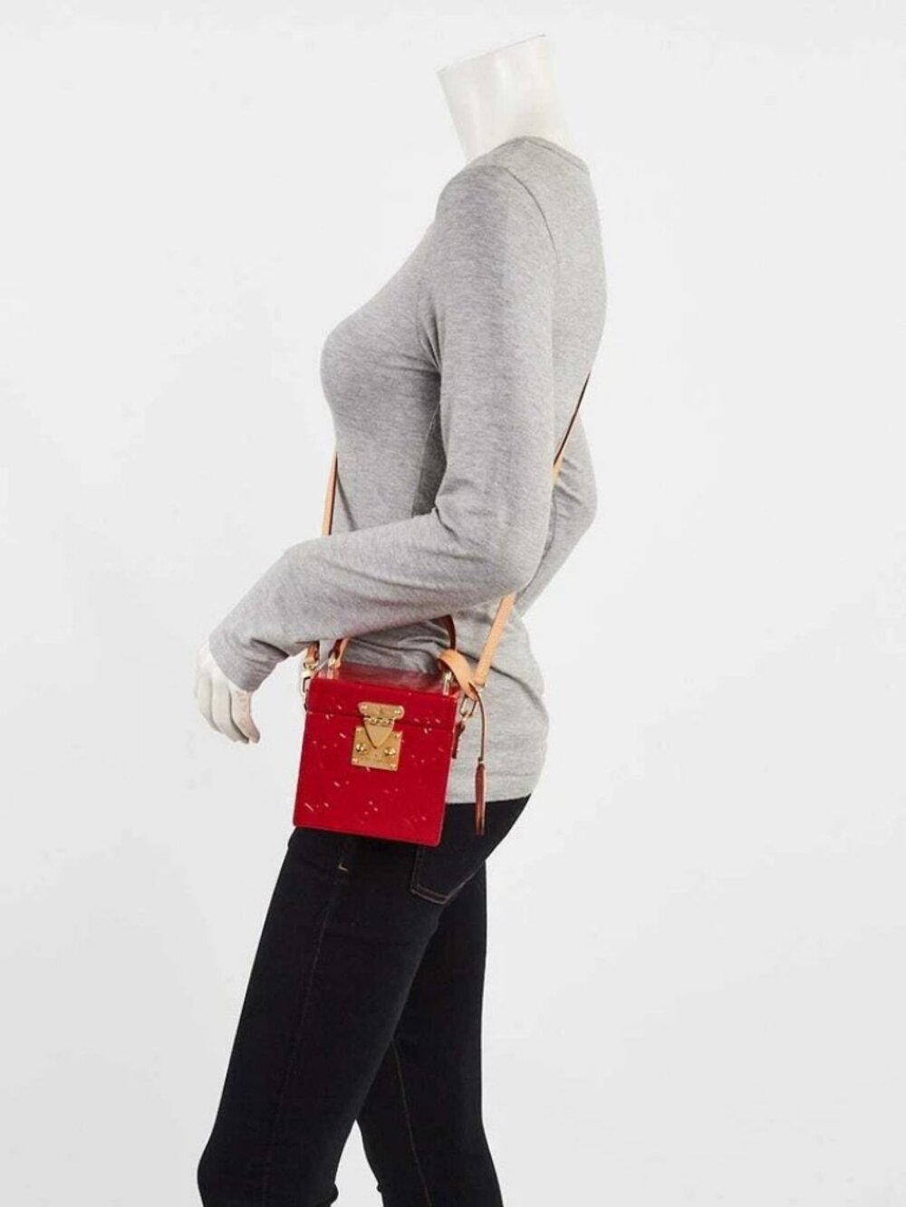 Louis Vuitton Cerise Monogram Vernis Bleecker Box Bag